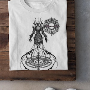Arcane Gothic Sigil T-Shirt: Cybersigilismus Okkultes Grafik-T-Shirt