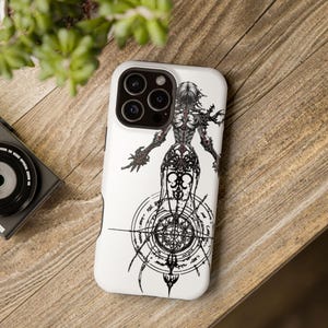 Cybersigilism Gothic iPhone 16 Case: MagSafe Tough Cover