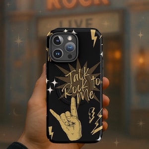 I Phone Case for Rock Music Lover Cool gift idea MagSafe® tough phone case for  Classic Rock fans - Talk Rock to Me  - perfect present idea