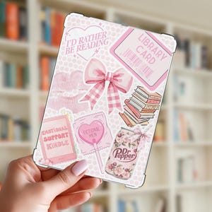 Pink Kindle and iPad mini Insert: Girly E-Reader Decor (Digital Download, PDF File)