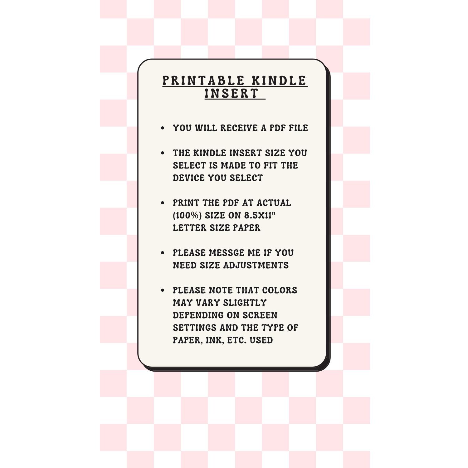 Kindle Inset Library Card Book Lover Kindle Insert: Purple Library Card Coffee Design (digital ...