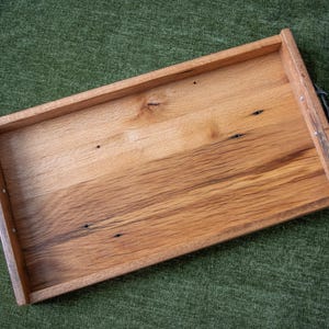 Reclaimed Oak Serving Tray | Wooden Charcuterie Board | Rustic Table Centerpiece | Realtor Closing Gift | Wooden Cheese Tray | Wedding Gift