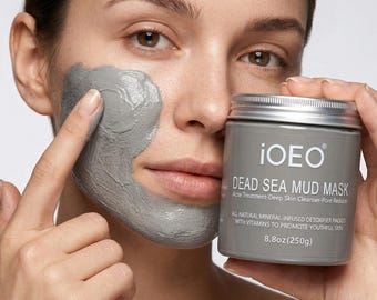 Dead Sea Mud Mask for Face and Body 8.8 oz, Pure Dead Sea Mud Mask, Deep Cleansing Mineral Mud Treatment