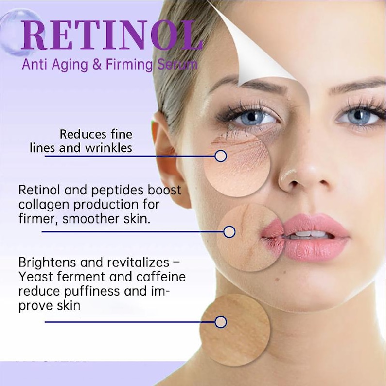 Retinol Face Serum with Vitamin A – Age-Defying Hydrating Serum for Smooth Skin image 9