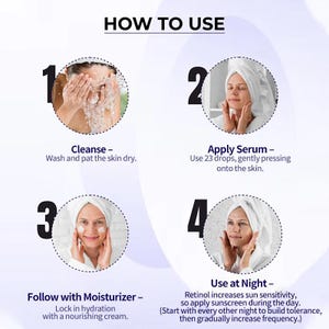 Retinol Face Serum with Vitamin A – Age-Defying Hydrating Serum for Smooth Skin image 6