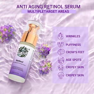 Retinol Face Serum with Vitamin A – Age-Defying Hydrating Serum for Smooth Skin image 10