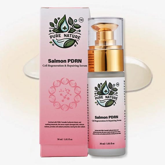 Pdrn face serum For Acne, Wrinkles, Dark Circles and Scarring Facial Serum with Hyaluronic Acid + Peptides Hydrating Skincare products