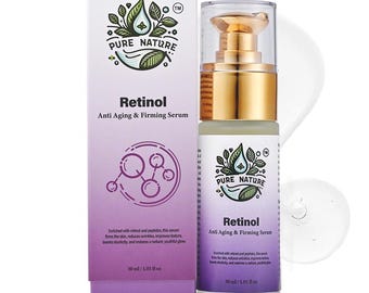 Retinol Face Serum with Vitamin A – Age-Defying Hydrating Serum for Smooth Skin