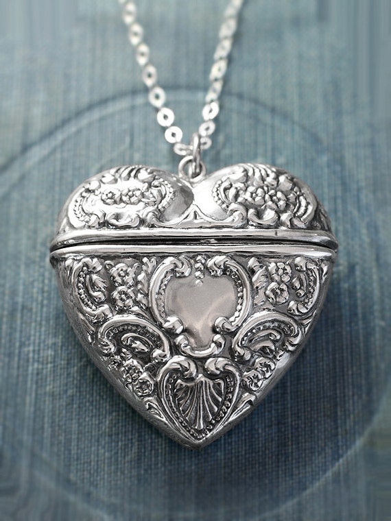large sterling silver locket