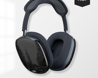 Black Airpods Max Case, Headphones Leather Protective Case, Travel