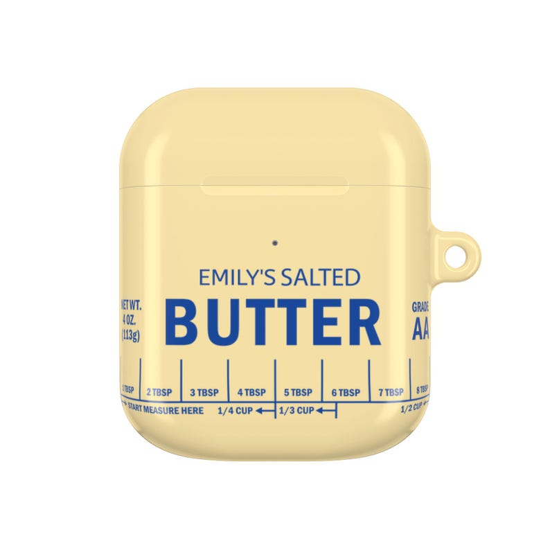 Salted Butter AirPod Case - Personalized Butter Stick AirPods Pro Case - Funny Butter Trend Practical Gifts image 6