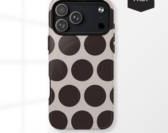 Polka Dot MagSafe iPhone Case – Custom Initials, Y2K Style