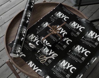 New York City Gift Wrap, NYC Holiday Wrapping Paper