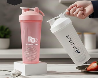 Personalized Protein Shaker Bottle | Custom Gym Gift | Photo Logo Portrait