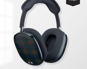 Étui pour AirPods Max à carreaux écossais | Housses de Noël pour Airpod Max | Accessoires de protection pour écouteurs