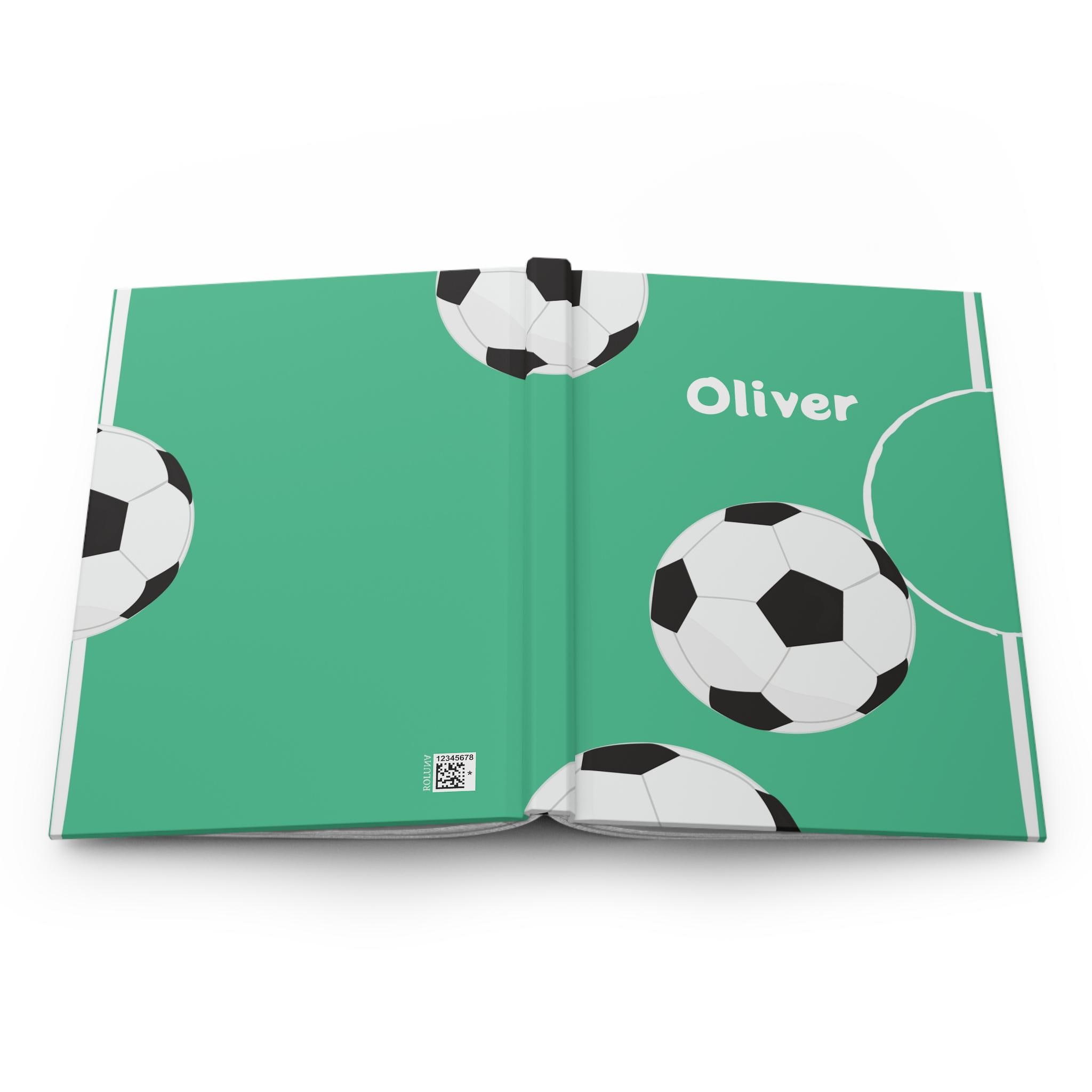 Personalized Soccer Journal, Football Hardcover Notebook, Custom