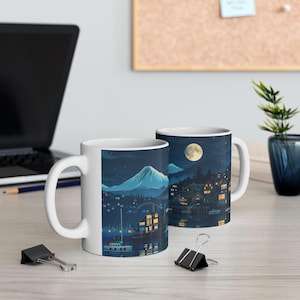 Seattle Night Views Ceramic Mug: Sleepless in Seattle Coffee Cup