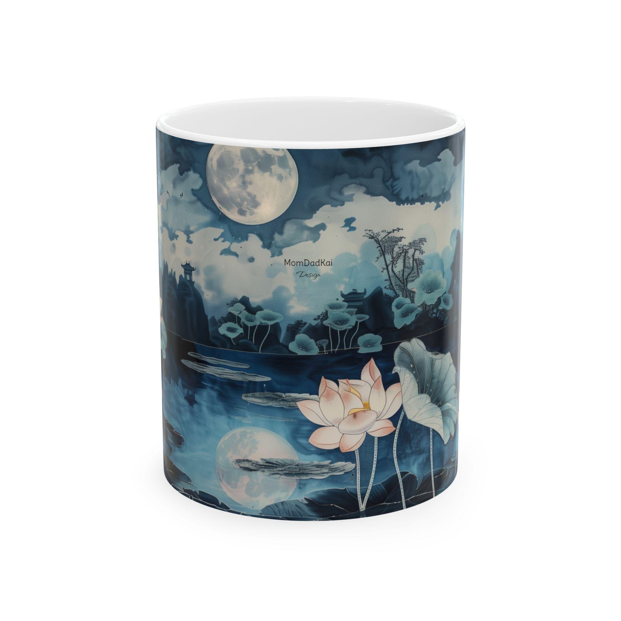 Lotus Moon Ceramic Mug