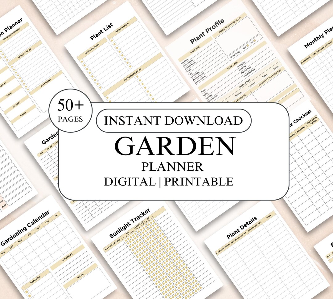 Garden Planner Printable Garden Planner Plant Planner Garden Journal ...