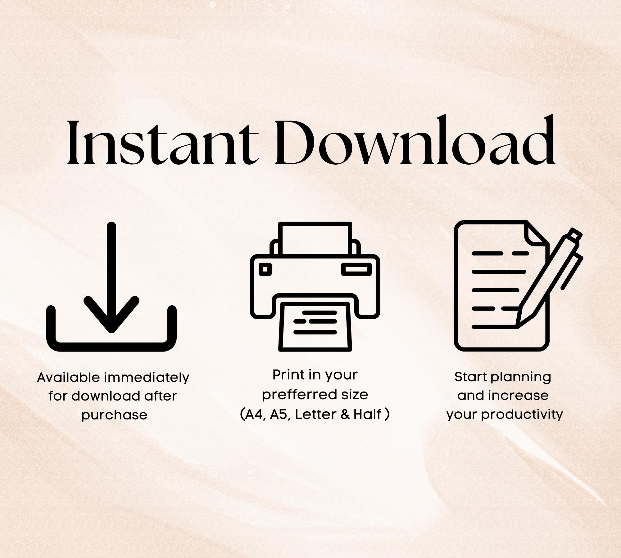 Busy Mom Home Management Printable Planner Busy Mom Planner 2025 ...