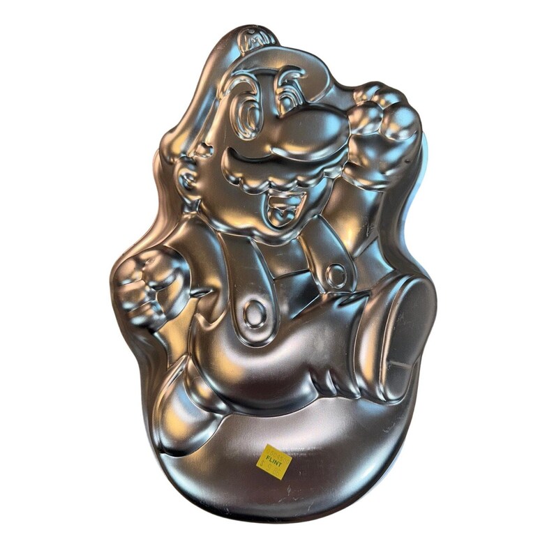 Vintage 1989 Wilton Super Mario Brothers NES Nintendo Cake Pan NEW NOS image 2