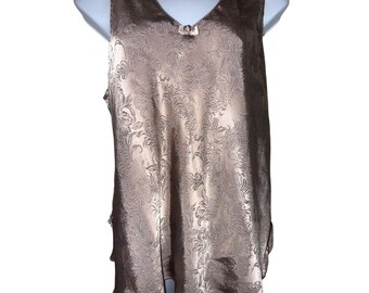 Vintage Christian Dior Camisole Top 80s White Satin Lingerie Top