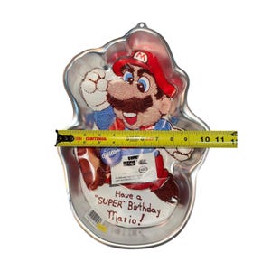 Vintage 1989 Wilton Super Mario Brothers NES Nintendo Cake Pan NEW NOS image 3