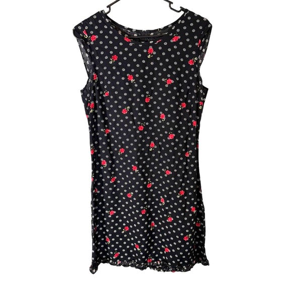 no boundaries black floral dress Polka-Dot Prom Ball Gown: PromGirl Exclusive 250123B Black/White / 00 main image 0