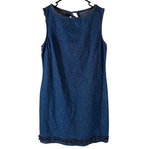 white christmas dresses All For You Denim Ruffle Mini Dress