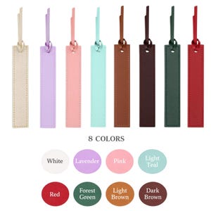 Personalized Leather Bookmark – Laser Engraved Birth Month Flower image 4