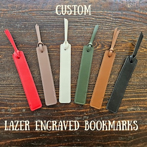 Personalized Laser Engraved Bookmark: Gift for Book Lovers