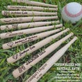 Miniature Engraved Baseball Bat Keepsake – Personalized Wood Bat Gifts for Father's Day, Birthdays, Weddings, Groomsmen, Baseball Teams