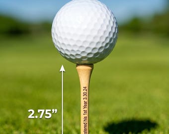 Personalized Laser Engraved Golf Tees – Bachelor Party Favors, Groomsmen Gifts (2.75")