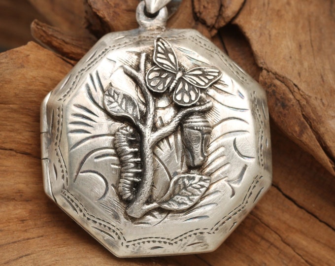 Sterling Compass Locket