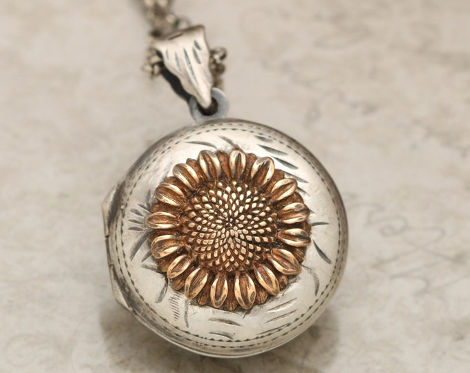 Sterling Compass Locket