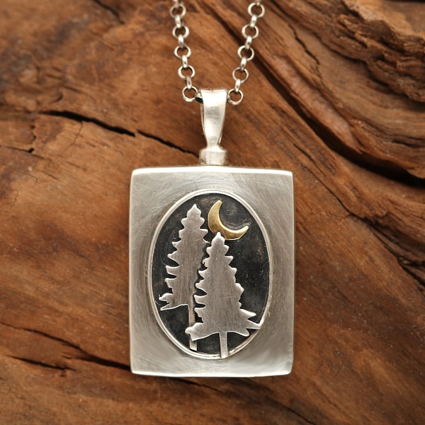 Pine Tree Urn, Sterling Silver Cremation Urn, Ashes Keepsake Necklace, Urn Necklace, Cremation Urn Necklace, Urn Necklace For Human Ashes