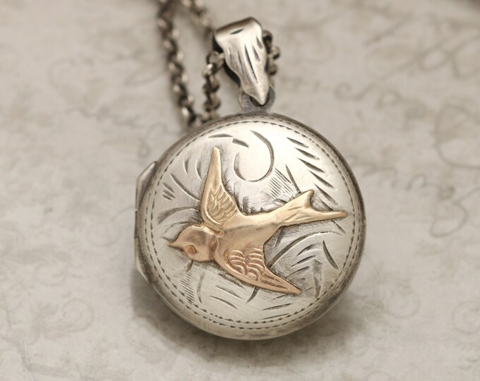 Sterling Compass Locket