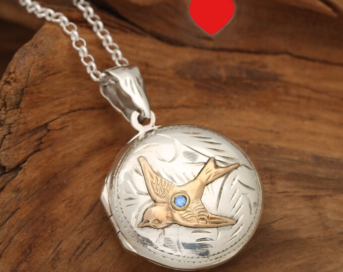 Sterling Compass Locket