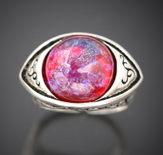 Dragon Eye Ring Dragons Breath Fire Opal Ring Gothic Style Etsy Dragon Eye Ring Dragons Breath Fire Opal Ring Gothic Style Etsy