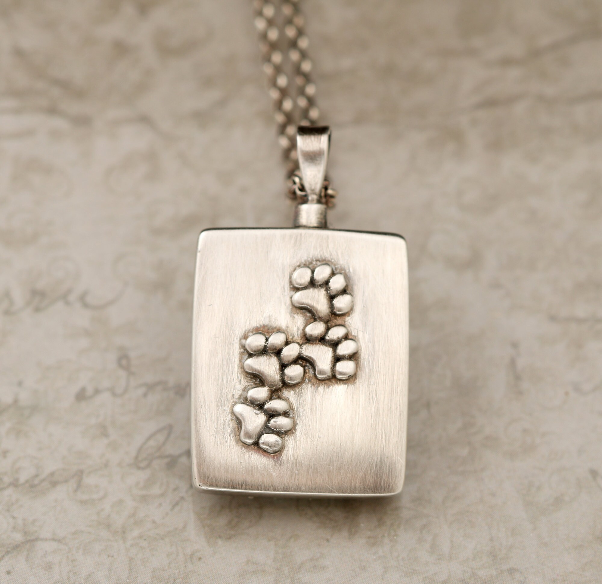 Pet Sterling Silver Cremation Urn Dog Ash Urn Jewelry Ashes Etsy