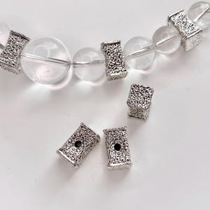 3pcs | 12x7mm Antique Silver Spacer Beads, Tibetan Style Beads, DIY Bracelet Bead, Necklace Supplies, Metal Beads, Jewellery Making, AS012