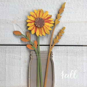 Seasonal Mason Jar Flower Vases Painting Craft Project image 6