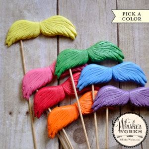 Mustache on a Stick - The Naturalist - Plastic Photo Booth or Themed Party Prop