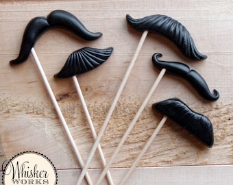 Plastic Mustache Props - Quintessential Mix - Set of 5