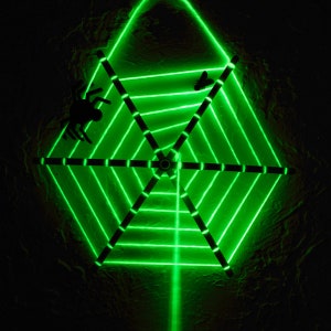 Glow-in-the-Dark Spiderweb Craft Kit - Paint and Yarn Included