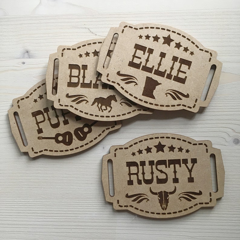 Custom personalized country western belt buckles for kids and Etsy