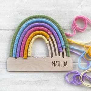 Large Personalized Rainbow Craft for Kids - Complete Craft Kit - Made in America