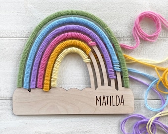 Large Personalized Rainbow Craft for Kids - Complete Craft Kit - Made in America