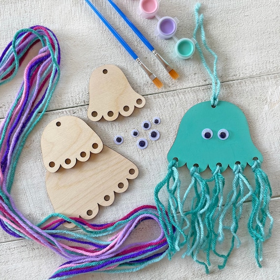 Jellyfish Paint Kit - Kids Paint Kit - DIY Art Project - Paint at Home -  Kids Crafts - Fun Activity for Kids