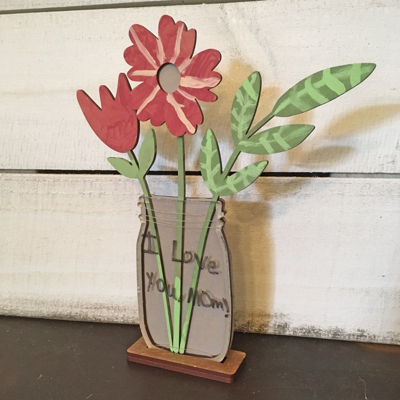 Seasonal Mason Jar Flower Vases Painting Craft Project image 2